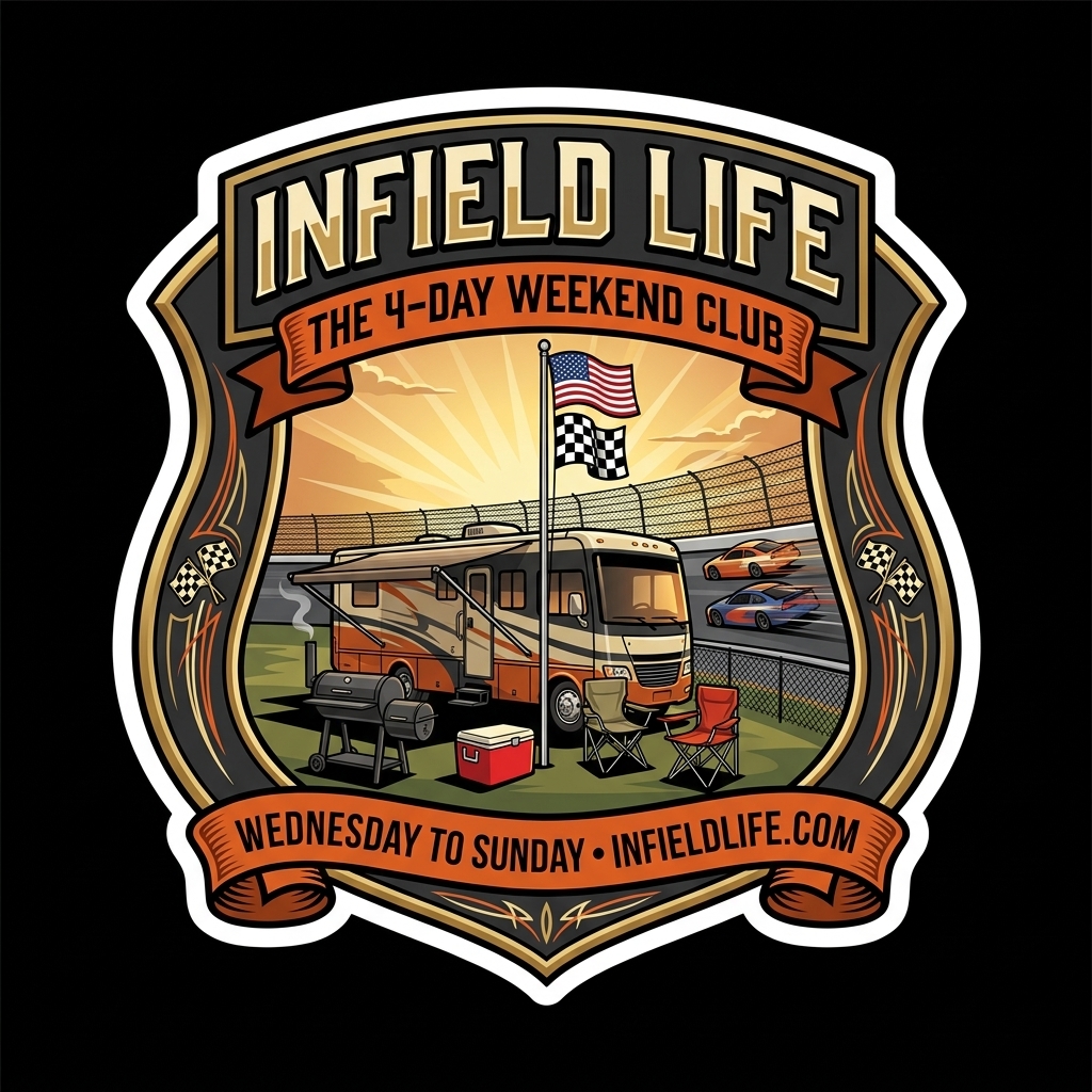 Infield Life 4-Day Weekend Club Sticker